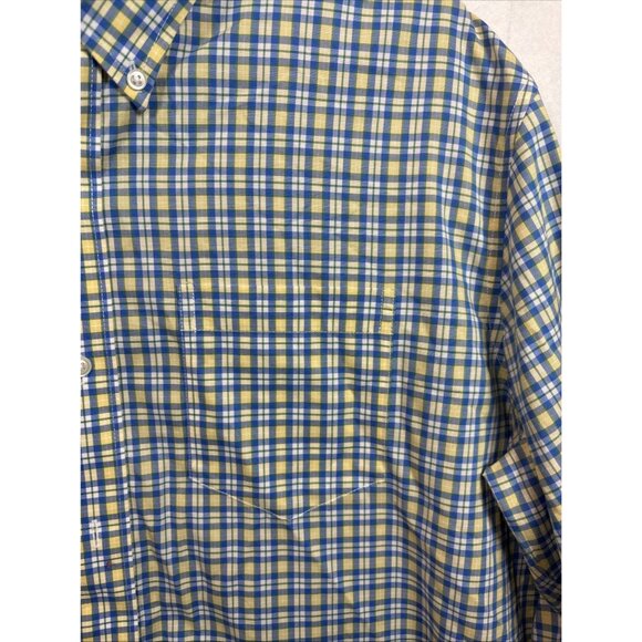 L.L. Bean Mens Slightly Fitted Button-Up Checkered Shirt Size L-Reg - Picture 3 of 12